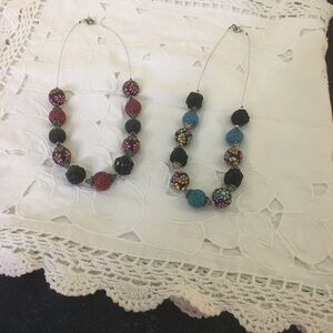 Vibrant Multicolor Beaded Necklace Set